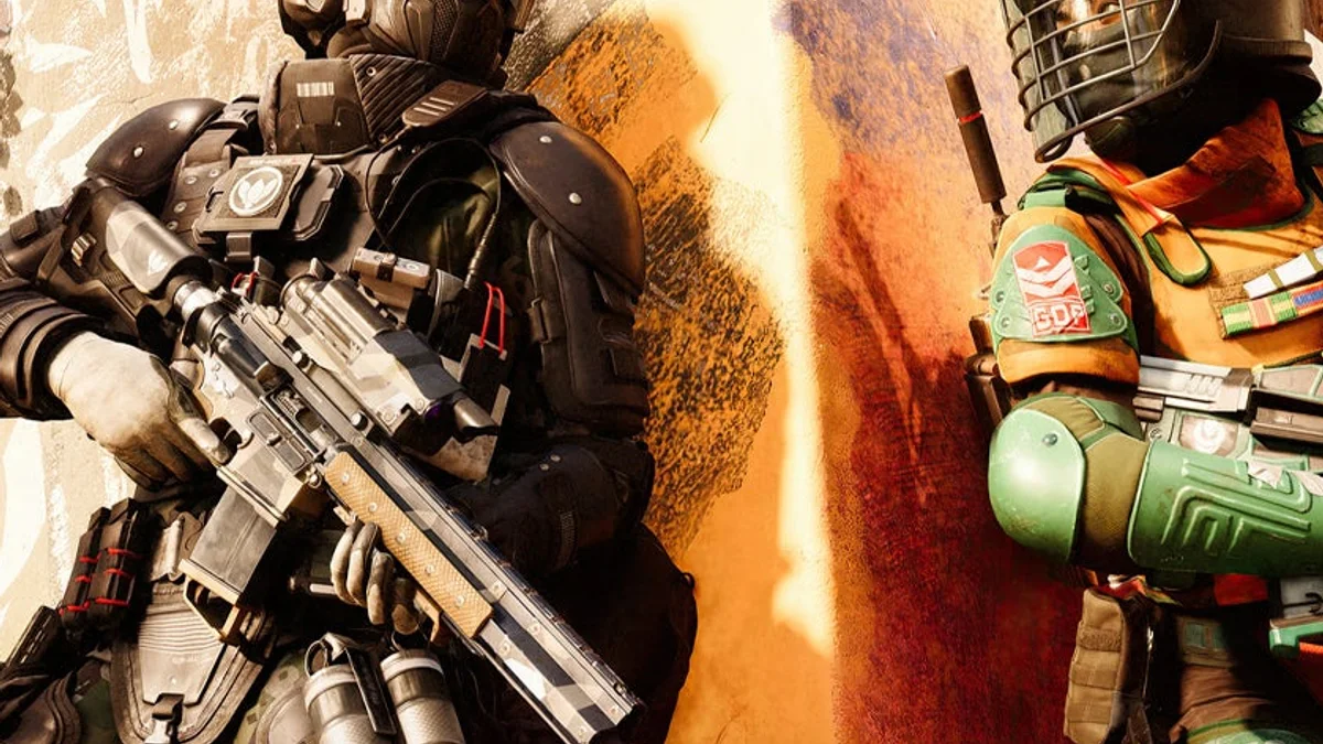 Battlefield gameplay screenshot from IGN showing combat and map pressure
