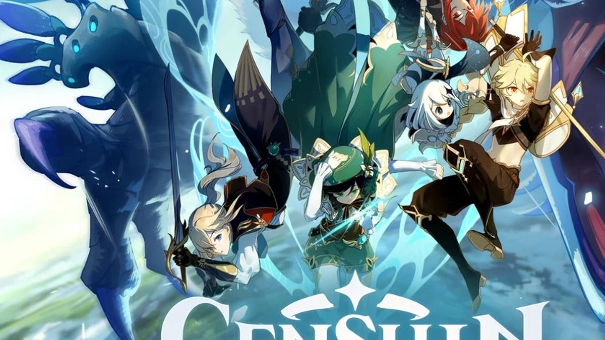 Genshin Impact gameplay screenshot from IGN showing combat and map pressure