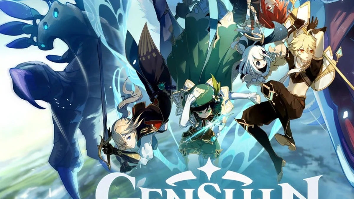 Genshin Impact gameplay screenshot from IGN showing combat and map pressure