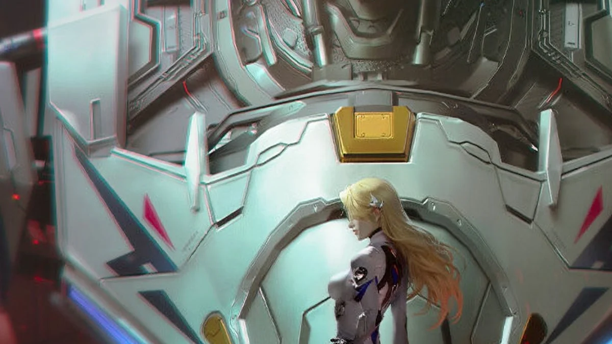 Mecha BREAK gameplay screenshot from IGN showing combat and map pressure