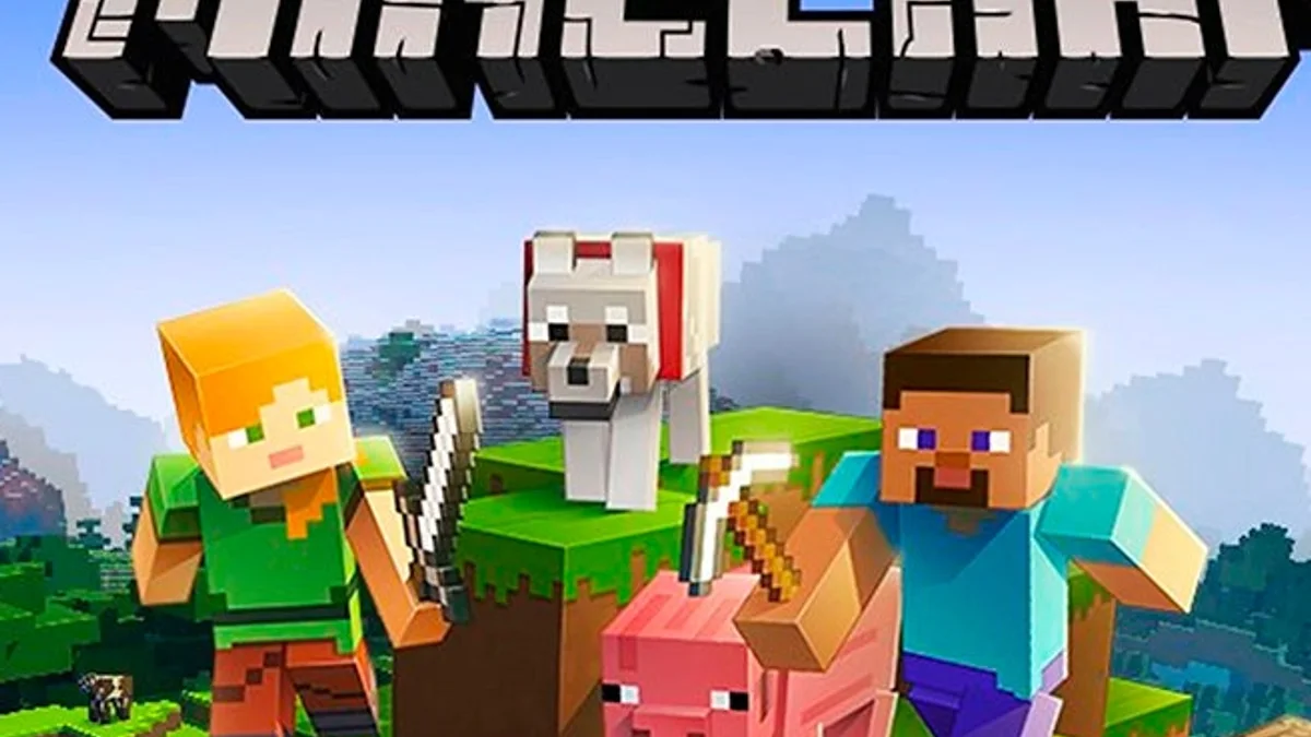 Minecraft gameplay screenshot from IGN showing combat and map pressure