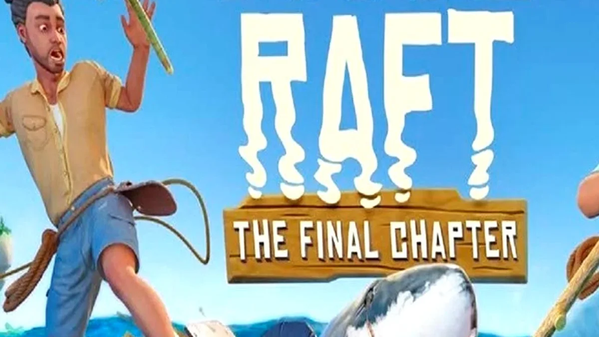 Raft gameplay screenshot from IGN showing combat and map pressure